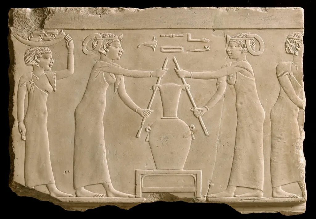 Women making oil